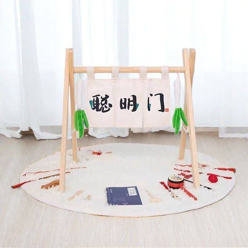 过聪门道具聪明门木架婴儿在家拍照道具聪明门抓周新中式风装饰门,淘宝优惠券,粉丝福利购,淘宝优惠卷