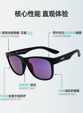 锐跑Max款户外运动休闲马拉松超轻大头围日夜两用变色偏光墨镜