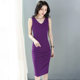 ກະທູ້ກັບຄືນໄປບ່ອນ vest bottoming hip dress ແມ່ຍິງ summer