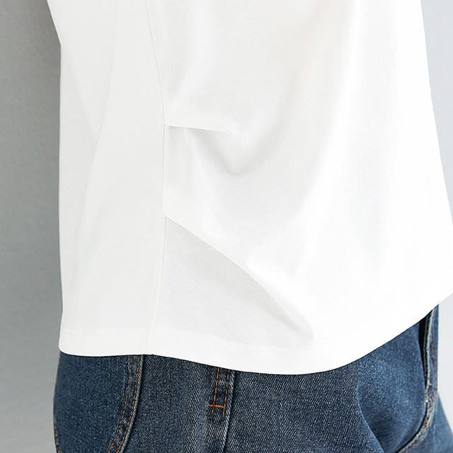 Loose sweetheart neck v-neck tank top t-shirt for women thin outer wear