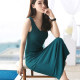 Extra-long suspender vest base dress for women