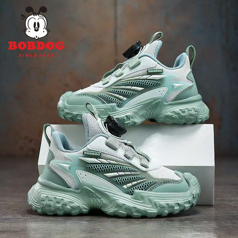 巴布豆童鞋2024春秋新款男女童鞋减震缓震运动鞋中大童防滑休闲鞋