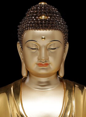 新品纯铜过去七佛贴金释迦佛成道佛药师七佛释迦R摩尼佛像铜像中