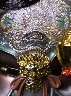 新品关公摆件立刀关二爷招财x武财神爷家用开业礼品客厅中式树脂