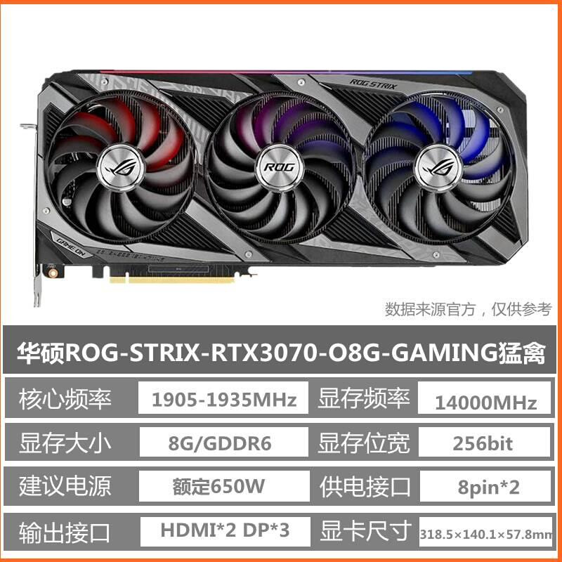 RTX3060Ti 3070 8G拆机台式渲染游戏显卡猛禽魔龙火神雕黑将 - 图0