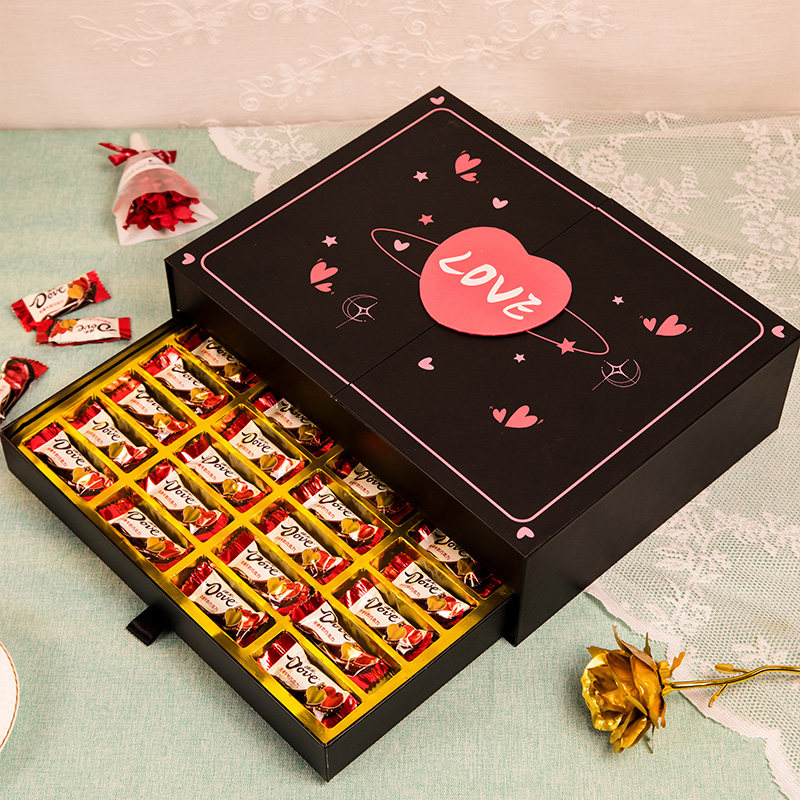 德芙&伊洛滋巧克力礼盒生日礼物圣诞节礼物送亲友
