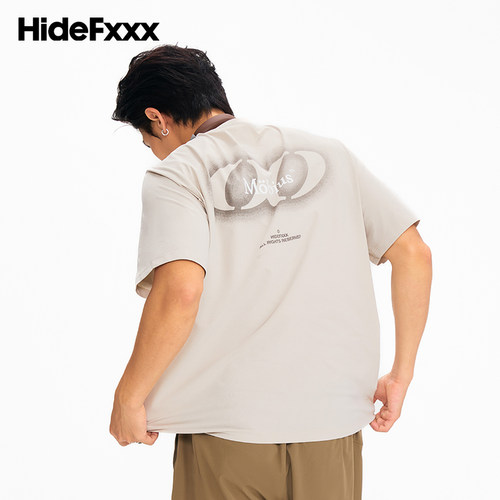HideFxxx莫比乌斯速干透气吸汗篮球训练跑步休闲运动短袖T恤男款 - 图2