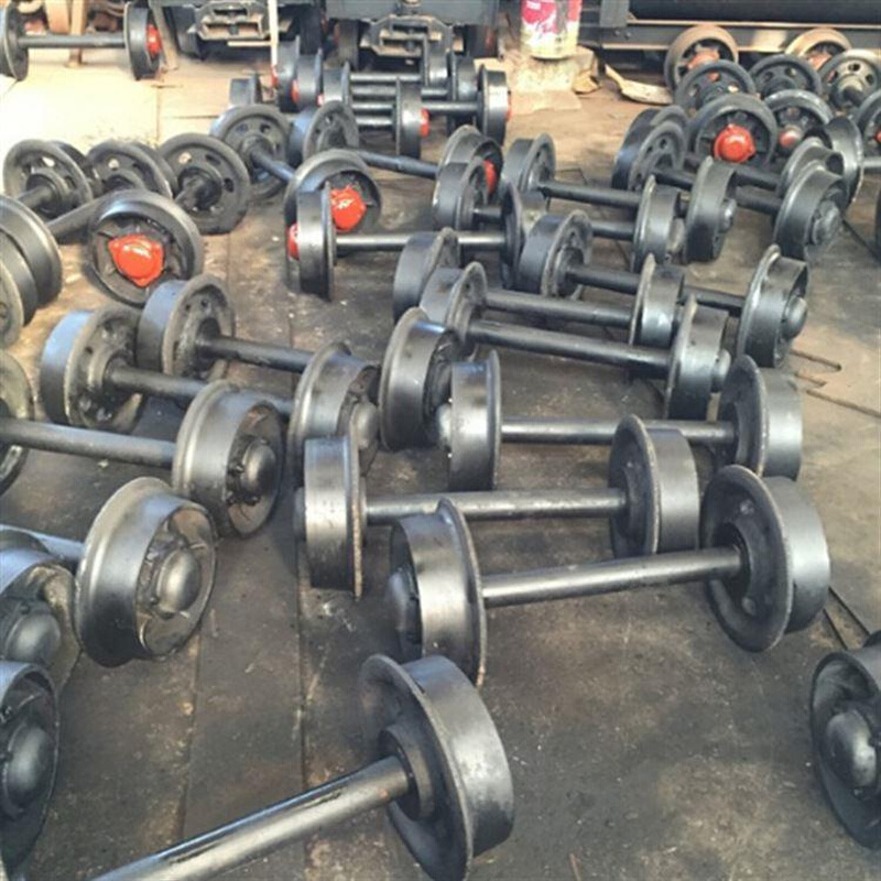 厂家供应1T矿车轮对 铸钢矿车轮 锻造矿车轮子 实心空心轮对配件 - 图1