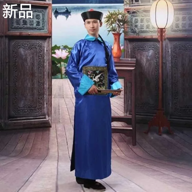 包邮古装清朝官服太监服古代大臣僵尸装公公服装一品官演出服新品