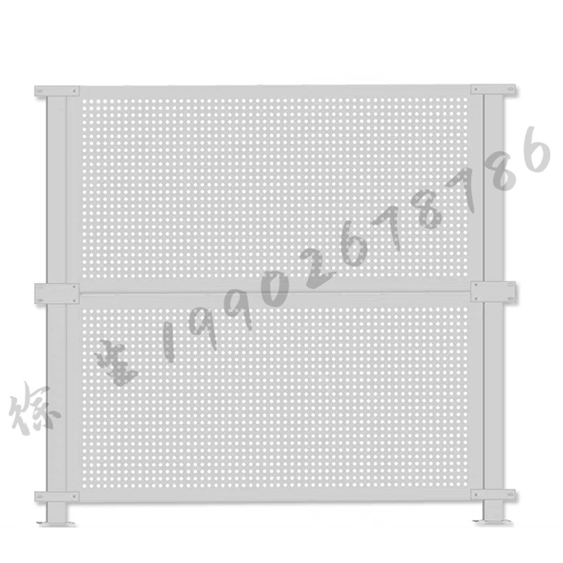 冲孔围挡道路施工防风工地抗风镀锌挡板车间隔离围栏金属围蔽铁网-图1