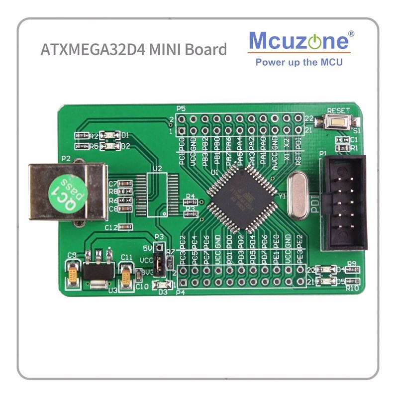 ATxmega32D4 mini development kit xmega32D4 32D4 2 UART atmel - 图2