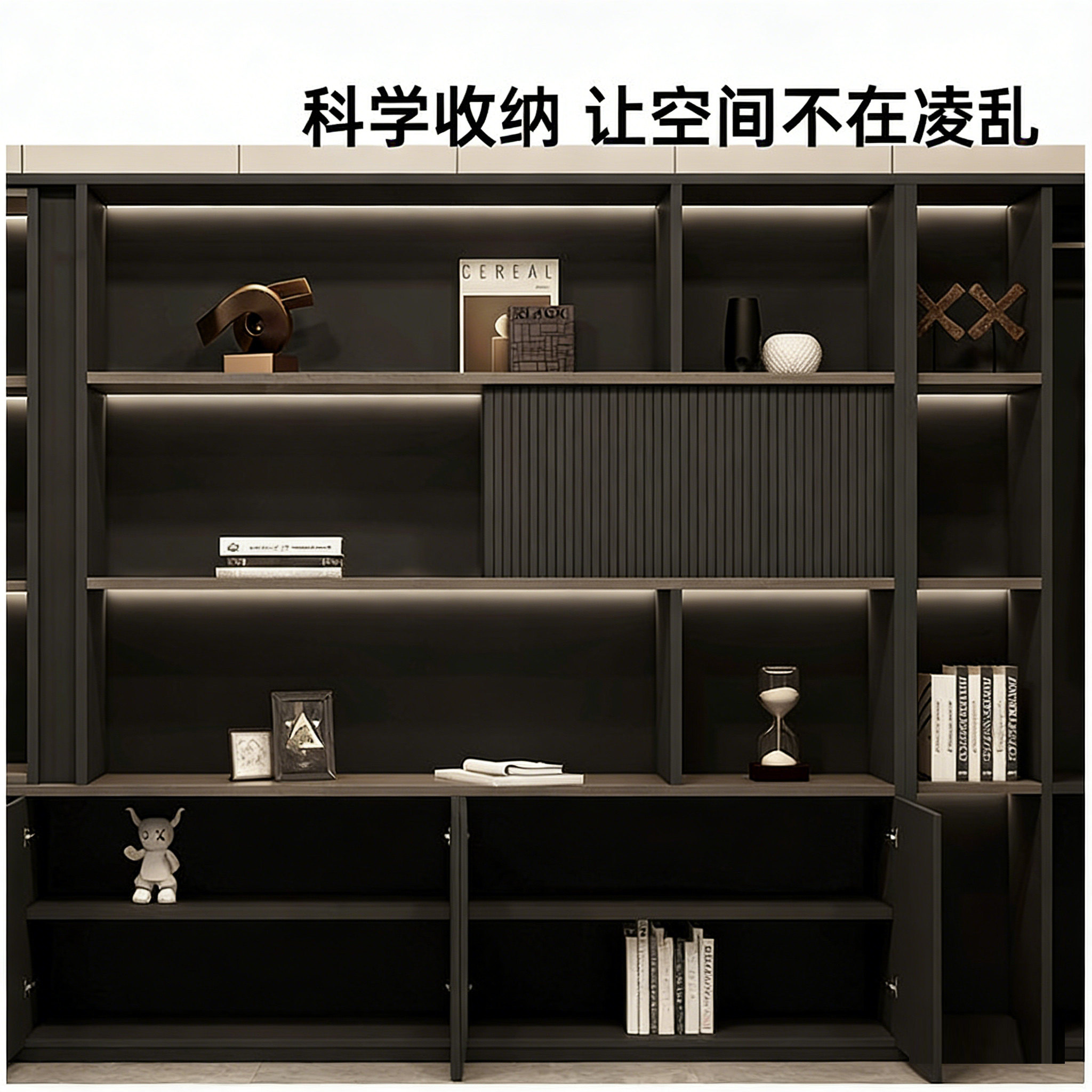 办公室书柜老板背景柜文件柜木质资料柜收纳储物靠墙落地柜子,淘宝优惠券,粉丝福利购,淘宝优惠卷