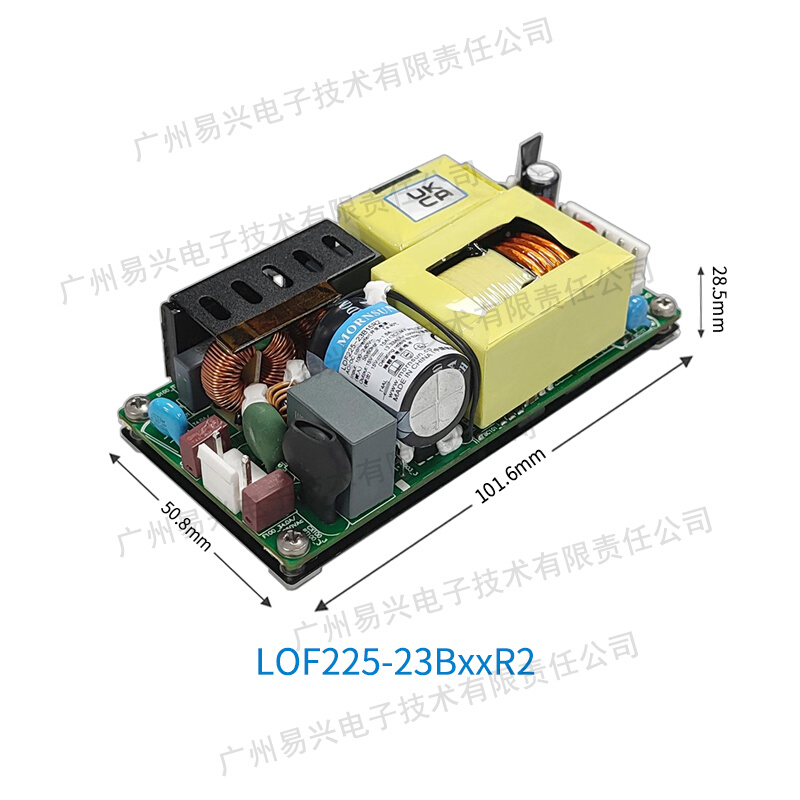 金升阳225W高功率密度LOF225-23B24R2/12/15/24/36/48V裸板电源 - 图1