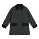 Retro corduroy spliced diamond-clad jacket