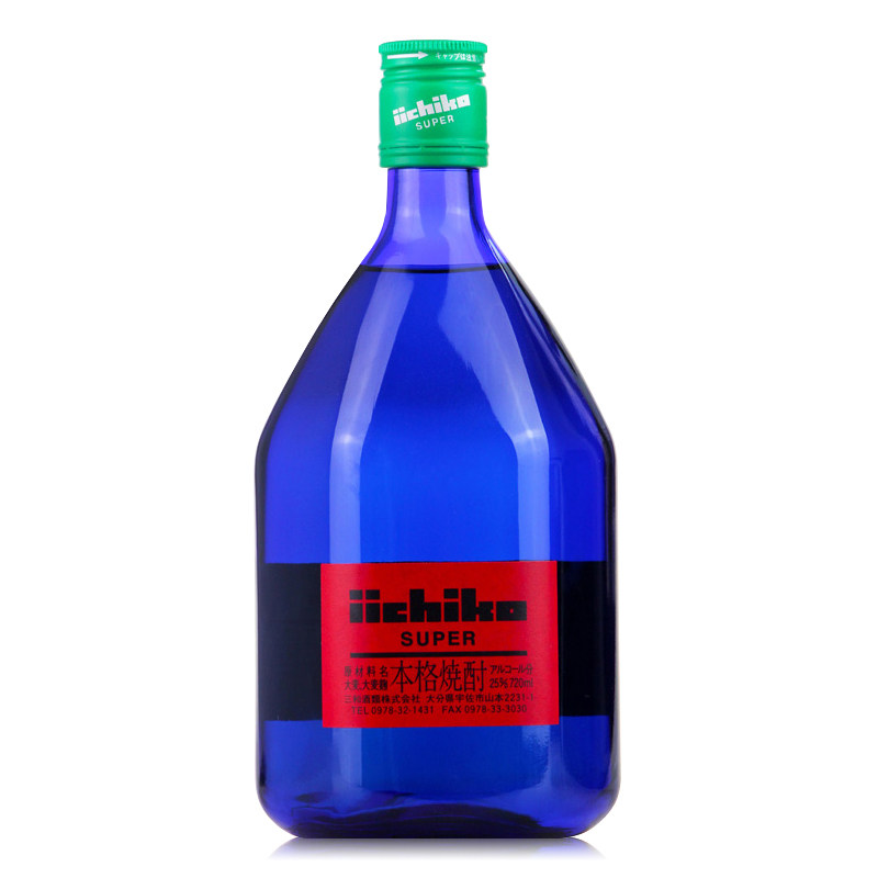 Iichico亦竹烧酒沁蓝大麦烧酒720ml日本原装进口大麦蒸馏酒,淘宝优惠券,粉丝福利购,淘宝优惠卷