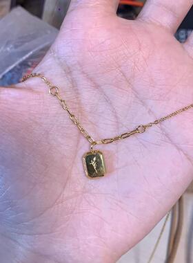 MaisonCleo复古双层十字项链女