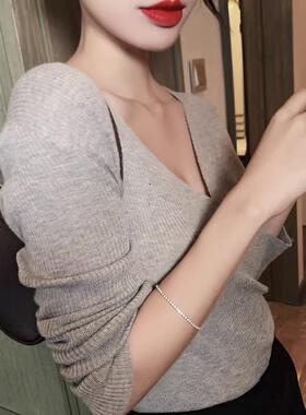 MaisonCleo锆石冷淡风女士手链