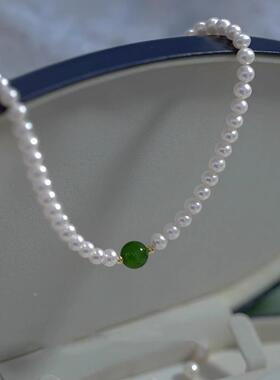 MaisonCleo小众珍珠锁骨链女款