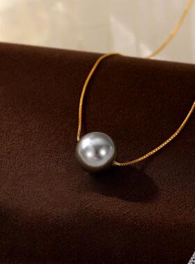 优雅得体S925银珍珠单颗锁骨链