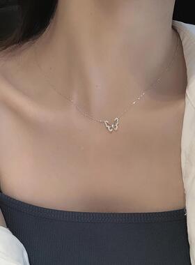 MaisonCleoS925纯银蝴蝶锁骨链