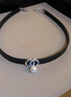 MaisonCleo黑色珍珠项圈锁骨链