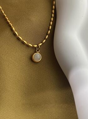MaisonCleo小巧精致圆形锁骨链