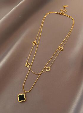 MaisonCleo四叶草锁骨链新款