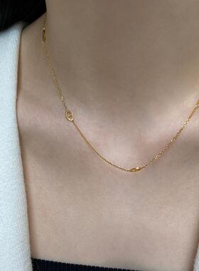 MaisonCleo纯银爱心超细锁骨链