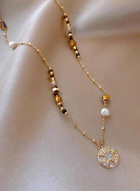 MaisonCleo美拉德珍珠项链女