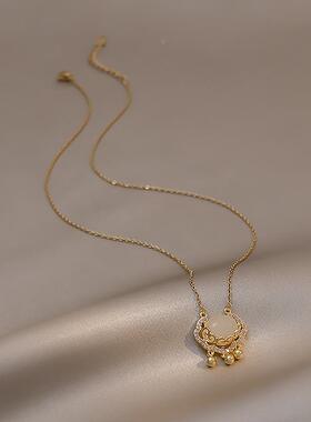 猫眼石平安锁项链女2026新款