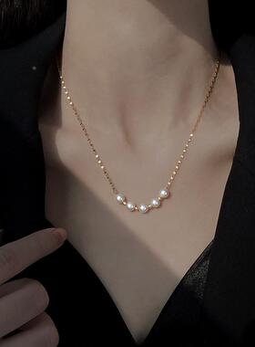 MaisonCleo925银珍珠项链女款