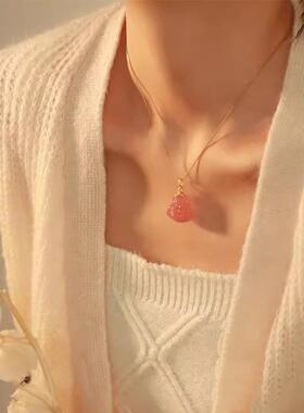 MaisonCleo和田玉佛公锁骨链