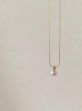 MaisonCleo清新百搭珍珠锁骨链