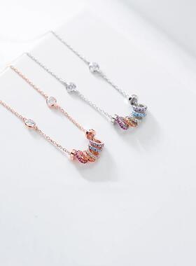 MaisonCleo纯银彩虹转运珠项链