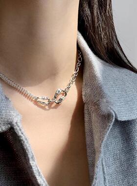 MaisonCleo甜酷皓石镶钻锁骨链