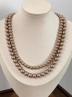 MaisonCleo不褪色香槟金珍珠链