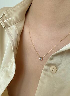 MaisonCleoS925纯银锆石锁骨链