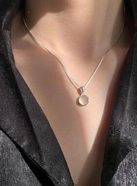 MaisonCleo白玉髓吊坠锁骨链