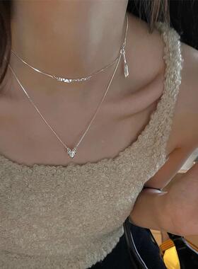 MaisonCleo纯银珍珠法式锁骨链