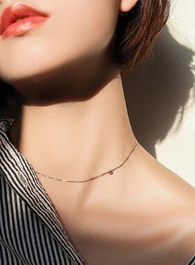 MaisonCleo纯银choker锁骨链女