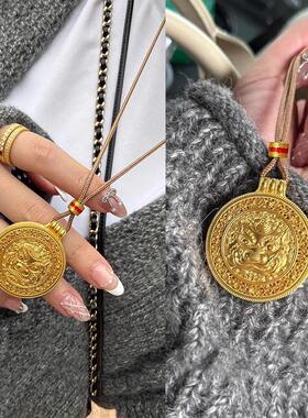 MaisonCleo轻奢独角貔貅毛衣链