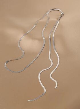 MaisonCleo金色蛇骨毛衣链百搭