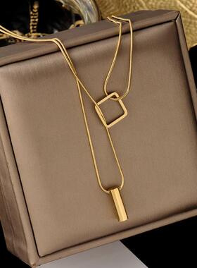 MaisonCleo冷淡风镀金锁骨链
