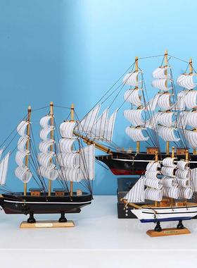 一帆风顺有钱花帆船手工diy人民币创意帆船模型摆件乔迁开业礼物