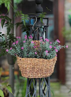 悬挂花篮摆件幼儿园森系植物角户外装饰园区景观别墅庭院花园布置