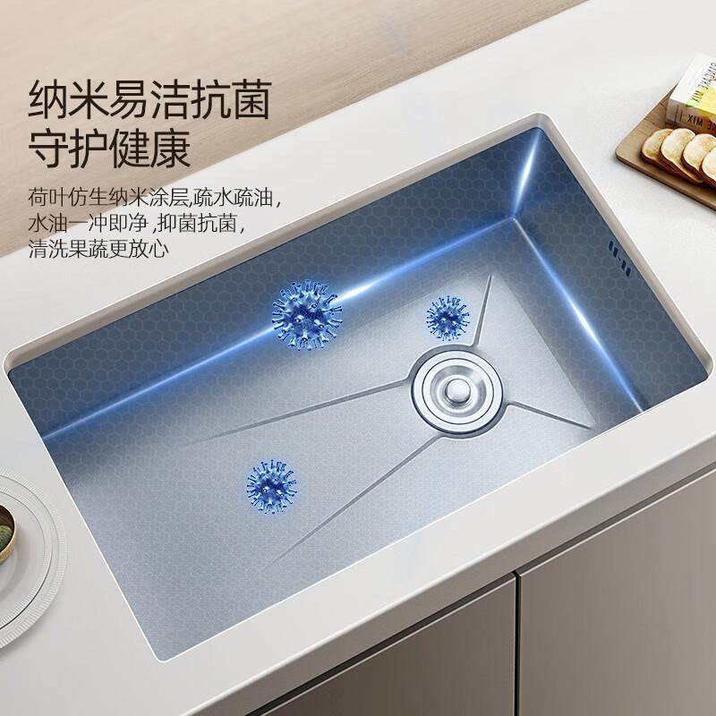 厨房水槽大单水槽加厚304不锈钢洗菜盆家用洗碗槽池台下盆手工,淘宝优惠券,粉丝福利购,淘宝优惠卷