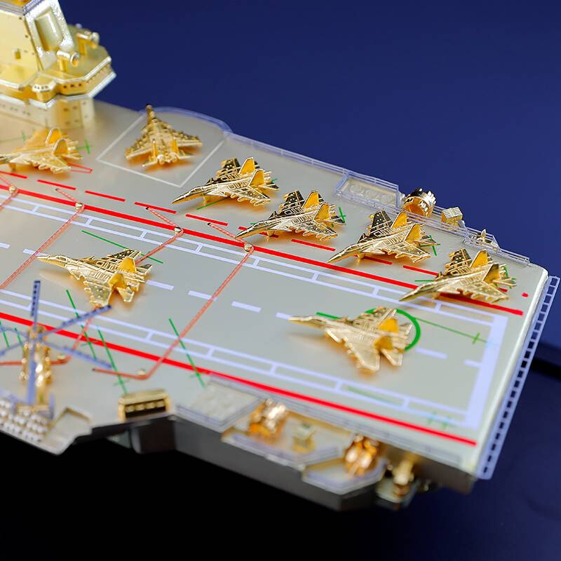 1/:550中国辽宁号航母模型合金仿真静态精品航空母舰模型成品摆件