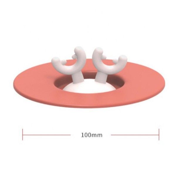 极速1PC Cartoon Antlers Silicone Cup Lid Sealed Leak-proof-图1