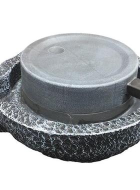 假山流水大磨盘装饰摆饰客厅养鱼缸别墅庭院老式石槽流水造景配件