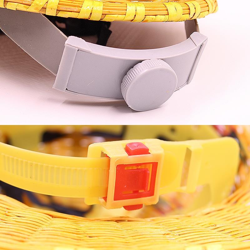 极速超大沿竹编安全帽夏季透气施工地男防护晒砸T遮阳藤帽子国标 - 图1